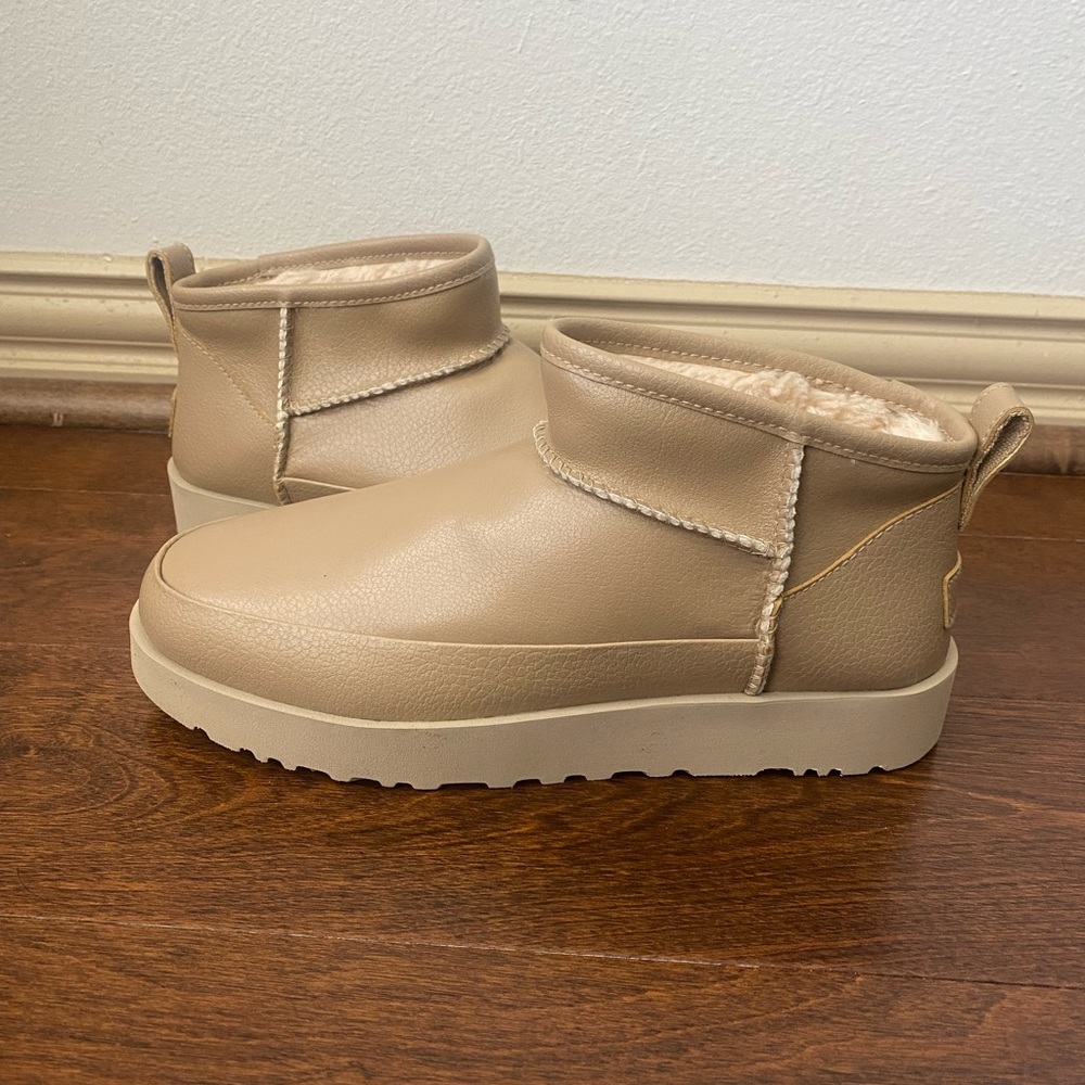 UGG leather ultra mini